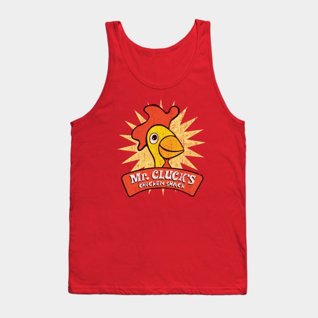 Mr. Cluck's Chicken Shack Tank Top by huckblade